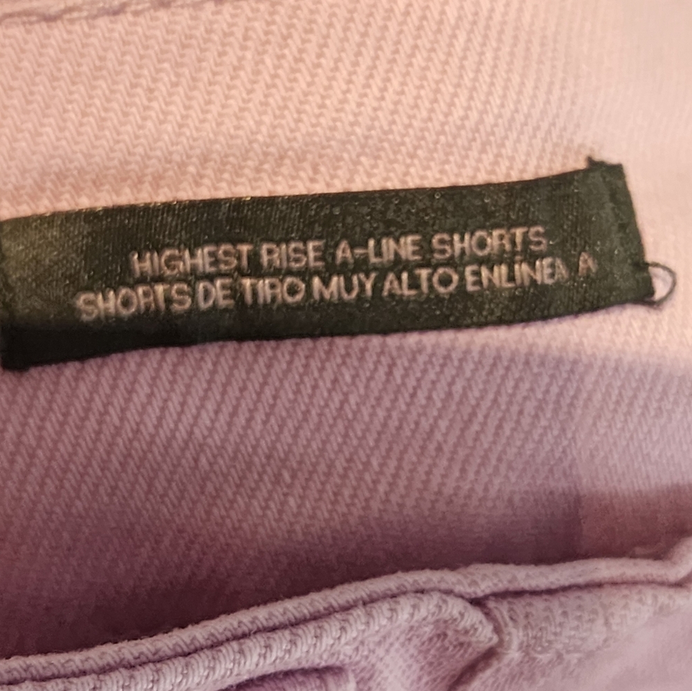Wild Fable Vintage Style Highest Rise A-Line Shorts Pink Lavender Size 8 - Picture 8 of 8